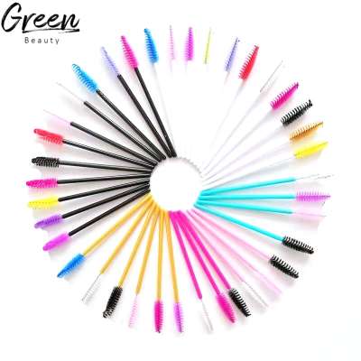 Private Label Synthetic Custom Angled Eyebrow Eyelash Spoolie Brush