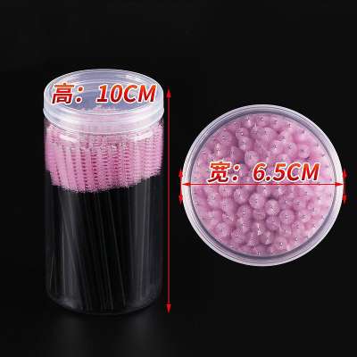 Wholesale disposable colorful red purple pink blue yellow black mascara wands spoolie brush eyelash brush mascara brush